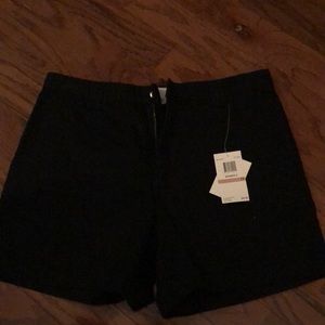 NWT Black Calvin Klein regiment twill shorts